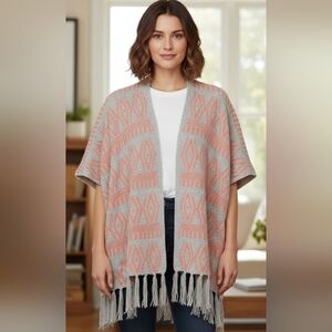 Hen and thread poncho one size fits most
